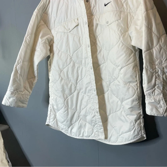 Nike Sportswear Essential Women's Quilted Trench Jacket white size xs - Picture 3 of 12